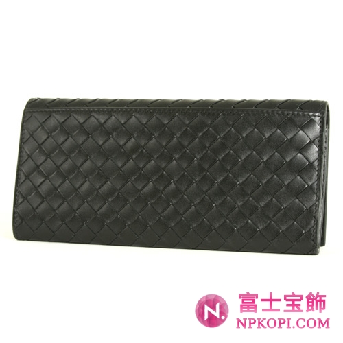 ボッテガヴェネタ カーフレザー 長財布【札入れ】 ブラック 120697V46511000 